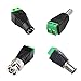 OdiySurveil(TM) 10 Pairs Pack ,5 pairs 2.1x5.5mm Jack DC Power Connector Adapter , 5 pairs Coaxial Cat5 to BNC Female Video Balun Connector,4-Type Terminal
