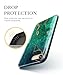 GVIEWIN Marble for iPhone SE 2020 Case/for iPhone 8 Case/for iPhone 7 Case, Ultra Slim Thin Glossy Soft TPU Rubber Gel Silicone Phone Case Cover (4.7 inch) (Green/Gold)