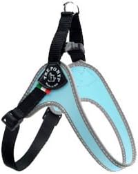 Tre Ponti Fibbia Small Dog Mesh Harness, 4 cm, Light Blue