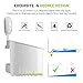 Teletrogy Suction Cup Shower Caddy No Damage Shower Wall Caddy For Shampoo Conditioner Plastic Bath Shelf Storage Organizer Rustproof Basket For Kitchen & Bathroom Accessories White