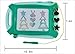 Vivitoy Magnetic Drawing Board for Kids Colorful Drawing Board Magnetic Doodle Board Erasable Sketching Etch a Sketch Toddler Toys Writing Toys with Travel Size 3 Stamps (Green)
