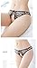 2-Pack Women Sexy Crotchless Open Crotch Panties Lace Floral Underwear With Stretch (L)