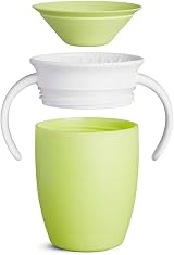 Munchkin Miracle 360 Sippy Cup 6 Months Plus Green with Handles 7oz view 2