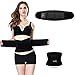 Jueachy Waist Trimmer for Women Workout: Sweat Waist Trainer for Womens - Easy Clean for Men Gym Black