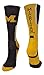 TCK Michigan Wolverines Perimeter Crew Socks (Navy/Gold/White, Large)