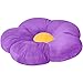 Best Choice Products Kids Large Flower Floor Pillow For Bedroom, Reading Nook, Play Area- Purple/Yellow