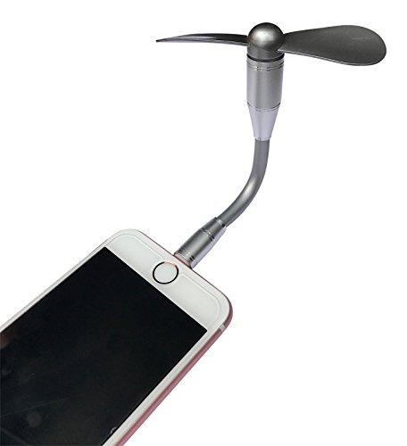 Portable Fans for iPhone - 2-PACK - Blue and Silver iPhone Fans