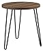Ameriwood Home Owen Retro Round End Table, Walnut
