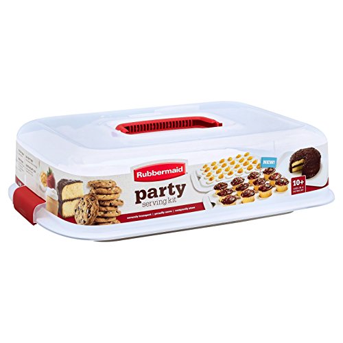 Rubbermaid Cupcake Carrier. Rubbermaid Cupcake Platter, Party Serving Kit.