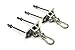 Eastern Jungle Gym 2 Heavy Duty Swing Hangers for Wooden Swing Set Playground Porch Indoor Outdoor Seat with Nut & Bolt Mounting Hardware and Snap Hooks