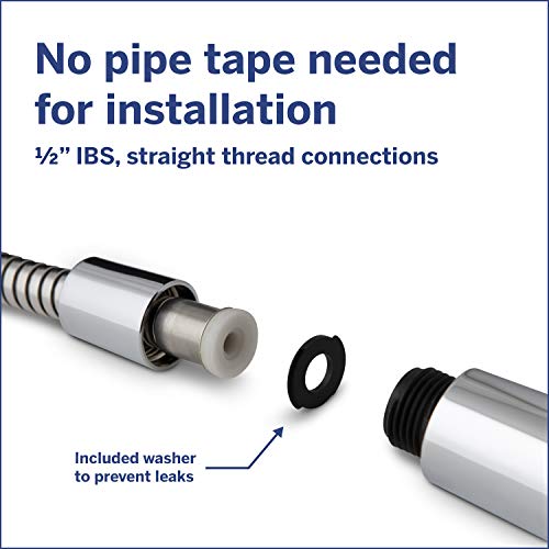 Waterpik HOS960M UltraFlexible Replacement Metal Shower Hose, Extra