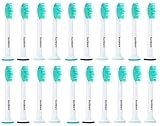Generic Proresults Replacement Heads for Philips Sonicare Toothbrushes, 20 Pack [4, 8, 12, 20 Packs Available] fit Essence+, Plaque Control, Gum Health, DiamondClean, FlexCare, HealthyWhite