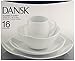 Dansk 16-Piece Classic Fjord Porcelain Dinnerware Set, White