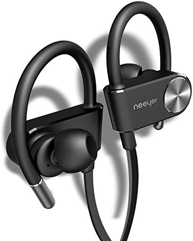 Bluetooth Headphones Wireless Sports Earphones Waterproof Earbuds for Workout, 8 Hour Battery, Black