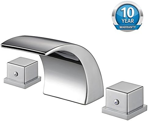 Bathroom Faucet,Bath Sink Faucet，Hot/Cold Water Mixer Bathroom Faucet with 3 Holes by APOSHION (Chrome Finish)