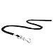 Mifflin-USA Lanyard with Vertical ID Name Holder (Black Cord, Clear 2.25x3.5 Inch Card Holder, 25 Pack)