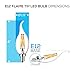 Hyperikon LED B11 Bulb Dimmable, 40 Watt (4W), Filament Candle Vantage Lights, E12 Base, 3000K, Flame Tip, UL, 6 Pack