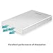 [Optimized For SSD, Support UASP] Inateck 2.5 Inch USB 3.0 Aluminum HDD External Enclosure Case with USB-C Port to Type A Cable for 9.5mm 7mm 2.5 Inch SATA HDD and SSD, Tool-free, Sliver(FE2008A)