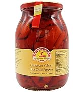 Calabrian Long Vulcan Hot Chili Peppers, Club Pack, 33.51 oz, (950 g) TuttoCalabria,
