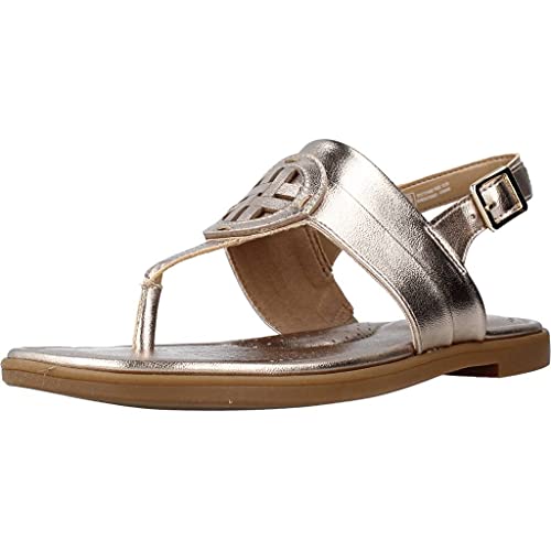 Clarks Reyna Glam, Sandali Bassi Donna, Metallic Synthetic, 39 EU |  Prezzo.it