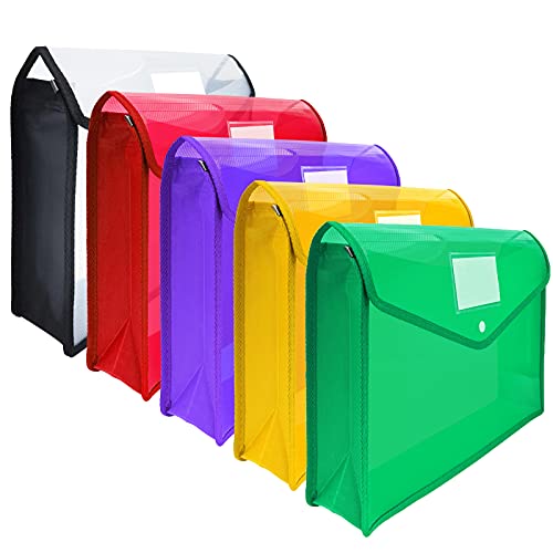 CHEPULA A4 Plastic File Folder Poly Envelope