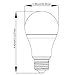 TORCHSTAR UL-Listed A19 LED Light Bulb, 60W Incandescent Equivalent, E26/E27 Base 800lm 5000K Daylight, Pack of 6