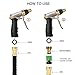 Crenova Hose Nozzle, Spray Nozzle High Pressure Water Gun with Easy Flow Control Setting and Ergonomic Trigger for Plant Watering, Deck or Sidewalk Cleaning