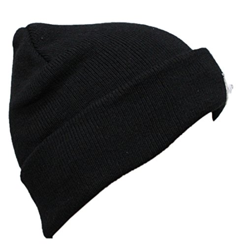 EZGO 5 LED Hands Free Unisex Lighted Beanie Power Stocking Cap/Hat, Perfect Hands Free Flashlight for Hunting, Camping, Grilling, on/off Switch Hidden in the Cap, Black - Thumbnail 2