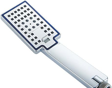 Only Handheld Shower head Square 3 setting Multifunction Water Saving Thin Hotel Spa Rainfall Sprayer Standard Universal Chrome Polished Rainhead