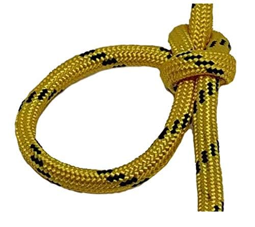 10 metres Dyneema - SK78 Strong Rope Marine Yacht Sailing Dinghy Camping (Yellow Fleck, 4mm)