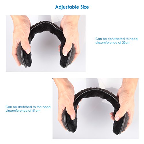 image for Dimples Excel Unisex Knit Ear Muffs Foldable Ear Warmers Winter Outdoo