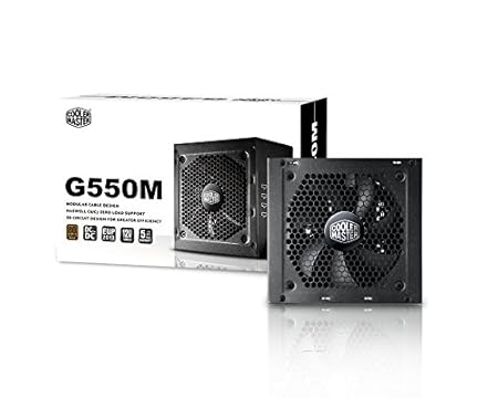 Cooler Master RS-550-AMAA-B1 - Fuente de alimentación (550 W, 100 a 240 V, 50 - 60 Hz, 120 mm, superior,...