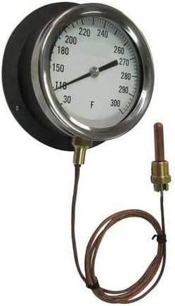 Analog Panel Mt Thermometer, 30 to 300F