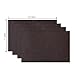 4 Pieces Leather Patch, Adhesive Backing Leather seat Patch for Repair Sofa, Car Seat, Jackets, Handbag, 13 by 7 Inch, Dark Brown