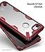 Ringke Fusion-X Designed for Google Pixel 3 XL Case Easy Unlock Squeeze Compatible Transparent Hard PC Back TPU Bumper Solid Protection Cover for Google Pixel 3 XL - Ruby Red