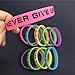 GOGO 10 PCS Never Give Up Silicone Wristbands, Glow-in-The-Dark Rubber Bracelets