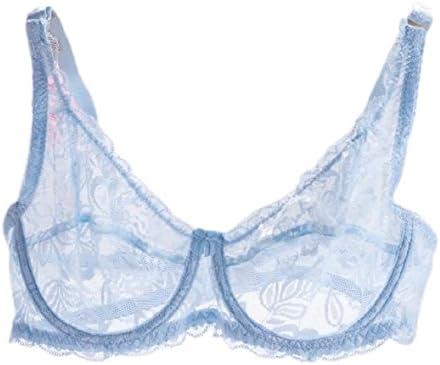 CBTLVSN Women Sexy Sheer Lace See Through Bra Transparent Bras