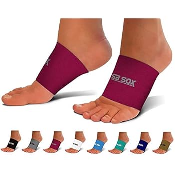 SB SOX Compression Arch Sleeves for Men & Women - Perfect Option to Our Plantar Fasciitis Socks - for Plantar Fasciitis Pain Relief and Treatment for Everyday Use with Arch Support (Pink, Medium)