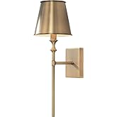 Capital Lighting 649711AD-708 Whitney Mid-Century Retro Vintage Metal Shade Torchiere Wall Sconce, 1-Light 60 Watt, 19" H x 7