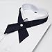 Tie for Men Women Adjustable Criss-Cross Bowtie School Uniform Pre Tied Bows for Girls Neck Tie Accessories Bowtie03 (Navy)