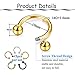 FINREZIO 10Pcs 14G Stainless Steel Nose Rings Hoop Lip Nipple Piercing Jewelry Sleeper Earrings Tragus Cartilage Earrings 8mm-10mm (10mm Inner Diameter)
