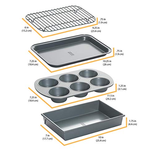 3 Chicago+Metallic+Non+Stick+Toaster+Bakeware