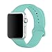 Yimzen Soft Silicone Sport iWatch Band Strap for Apple Watch Series 3 2 1 Sport & Edition 38mm S/M MintGreen