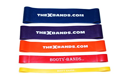 Best Resistance Loop Booty Band Set for Exercise and Fitness- Elastic and Stretch Band- Great for Physical Therapy- Makes an Excellent Travel Performance Stretch Band Set for Men or Women.