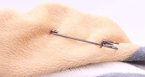 LeBeila Large Safety Pins, Strong Blanket Pins in Bulk-Heavy Duty and (20pcs, Light Gun-Black) - Thumbnail 4