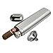 JUJOR Stainless Steel Hip Flask 2 oz. & Cigar Case/Holder Combo, Flask Funnel