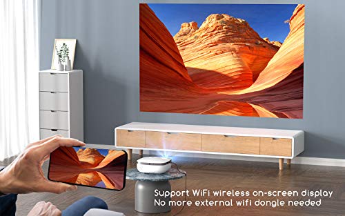 Portable Mini Bluetooth Projector with WiFi, COOAU Outdoor Movie Projector Supported 1080P Compact Home Projector… - Image 3