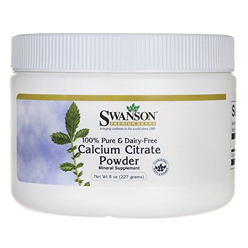 Swanson 100% Pure and Dairy-Free Calcium Citrate Powder 8 Ounce (227 g) Pwdr