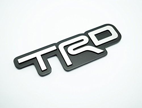 TRD Black Metal Logo Emblem size 13.0x4.0cm Install with 3M