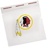 Spectrum 5815-20009 NFL Plastic Washington Redskins Sandwich Press to Close Bag (Pack of 50)